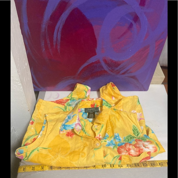 Ralph Lauren tropical crop top tiki retro 90’s - Picture 8 of 8